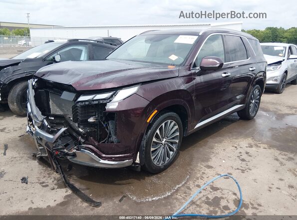 KM8R7DGE5RU692415 2024 HYUNDAI PALISADE Maroon Передня ліва чверть