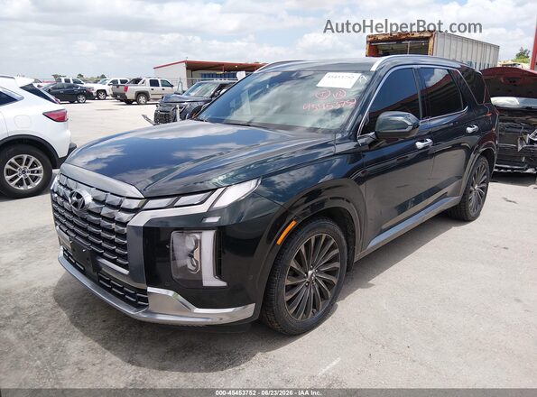 KM8R7DGE6RU648634 2024 HYUNDAI PALISADE Green წინა მარცხენა ხედი სამი მეოთხედიდან
