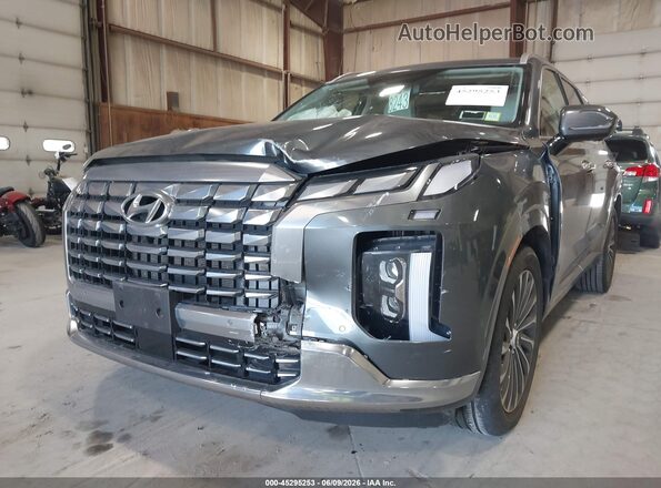 KM8R7DGE7RU647461 2024 HYUNDAI PALISADE Gray Front view