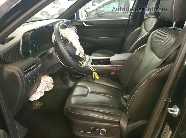 KM8R7DGE9PU596087 2023 HYUNDAI PALISADE Green Front interior view
