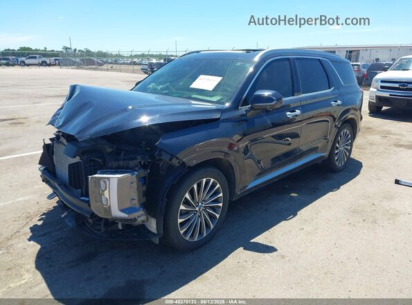 KM8R7DGEXRU787715 2024 HYUNDAI PALISADE Черный Передняя левая четверть