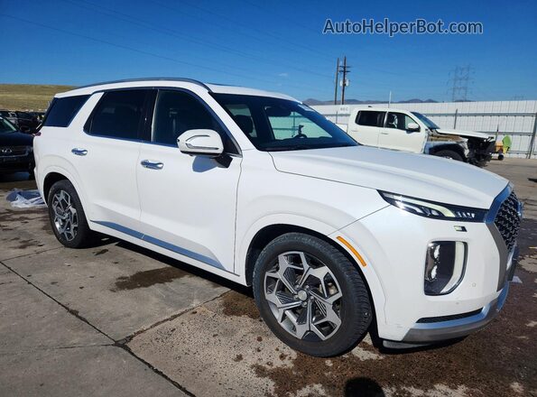 KM8R7DHE3MU192387 2021 HYUNDAI PALISADE White 