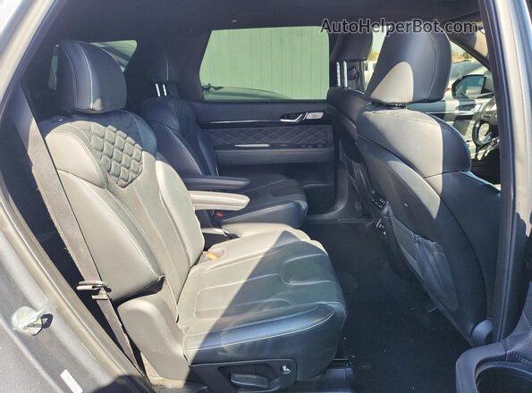 KM8R7DHE3MU329313 2021 HYUNDAI PALISADE Gray Widok tylnych siedzeń