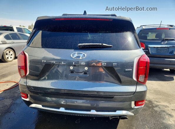 KM8R7DHE3MU329313 2021 HYUNDAI PALISADE Gray Widok z tyłu
