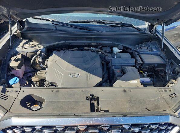 KM8R7DHE3MU329313 2021 HYUNDAI PALISADE Gray Widok wnętrza z tyłu