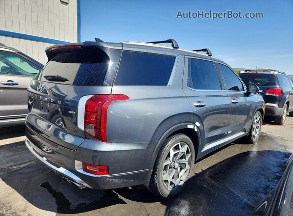 KM8R7DHE3MU329313 2021 HYUNDAI PALISADE Gray Tył prawy