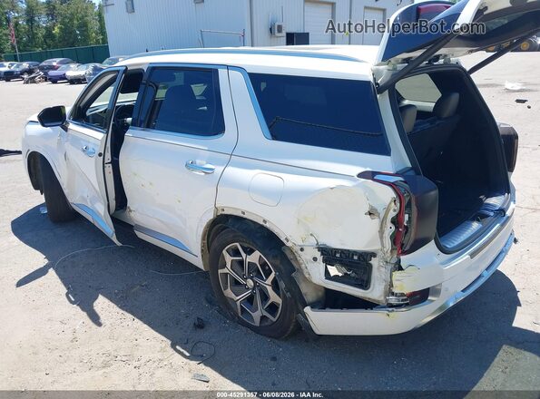 KM8R7DHE4MU264259 2021 HYUNDAI PALISADE White Հետևի ձախ