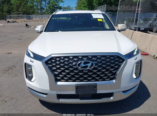 KM8R7DHE4MU264259 2021 HYUNDAI PALISADE White Սարքավորումների վահանակի տեսք