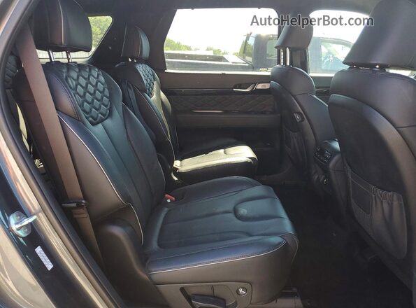 KM8R7DHE4NU454757 2022 HYUNDAI PALISADE Gray Widok wnętrza z tyłu