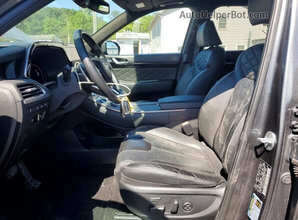 KM8R7DHE4NU454757 2022 HYUNDAI PALISADE Gray Widok wnętrza z przodu