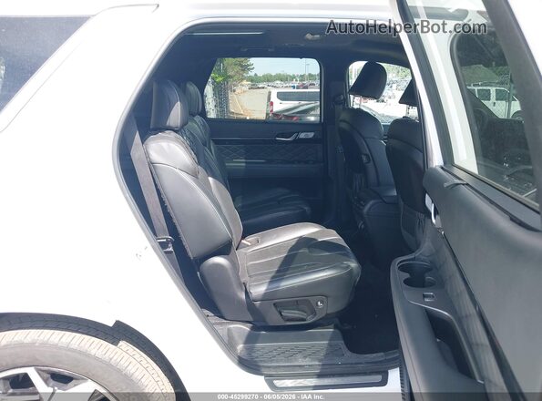 KM8R7DHE5NU384136 2022 HYUNDAI PALISADE White VIN კოდის სტიკერის ხედი