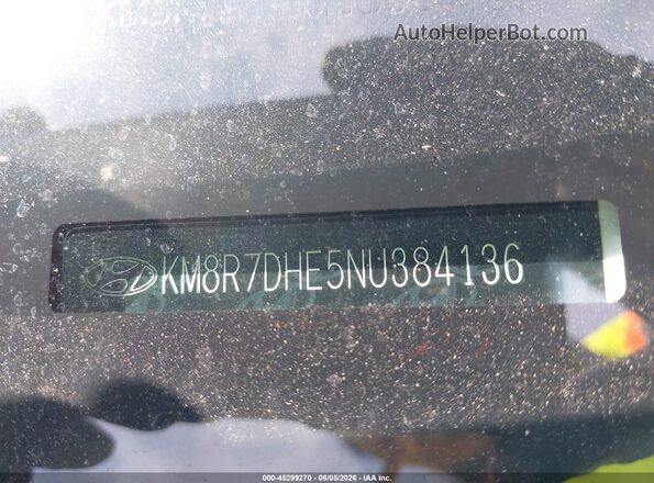 KM8R7DHE5NU384136 2022 HYUNDAI PALISADE White 