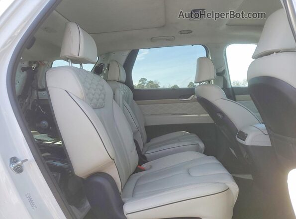 KM8R7DHE5NU430144 2022 HYUNDAI PALISADE Белый Вид задней части салона