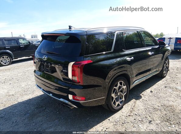 KM8R7DHE6MU195073 2021 HYUNDAI PALISADE Черный Задняя правая четверть