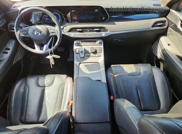 KM8R7DHE7NU407531 2022 HYUNDAI PALISADE Gray Widok deski rozdzielczej