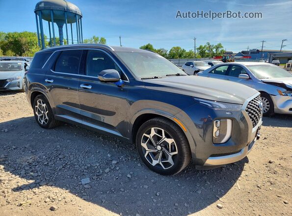 KM8R7DHE7NU407531 2022 HYUNDAI PALISADE Gray Przód prawy