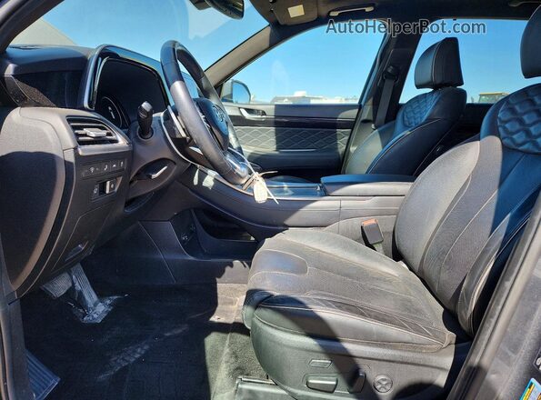 KM8R7DHE7NU407531 2022 HYUNDAI PALISADE Gray Widok wnętrza z przodu