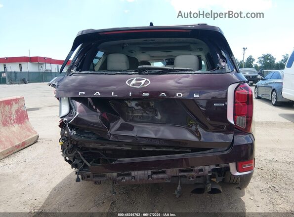 KM8R7DHE8MU289164 2021 HYUNDAI PALISADE Burgundy Front view