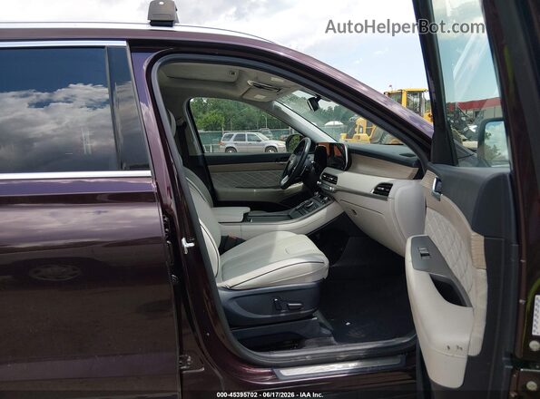 KM8R7DHE8MU289164 2021 HYUNDAI PALISADE Burgundy Front interior view
