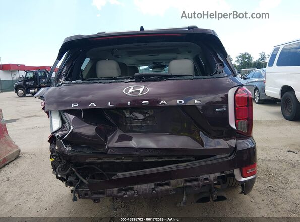 KM8R7DHE8MU289164 2021 HYUNDAI PALISADE Burgundy 