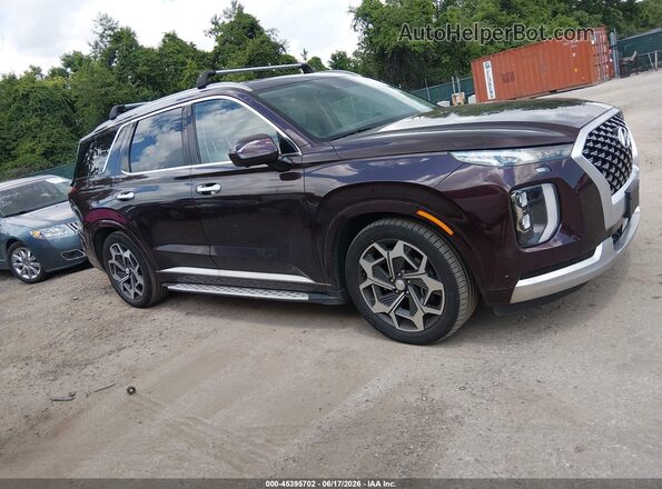 KM8R7DHE8MU289164 2021 HYUNDAI PALISADE Burgundy 360 interior view
