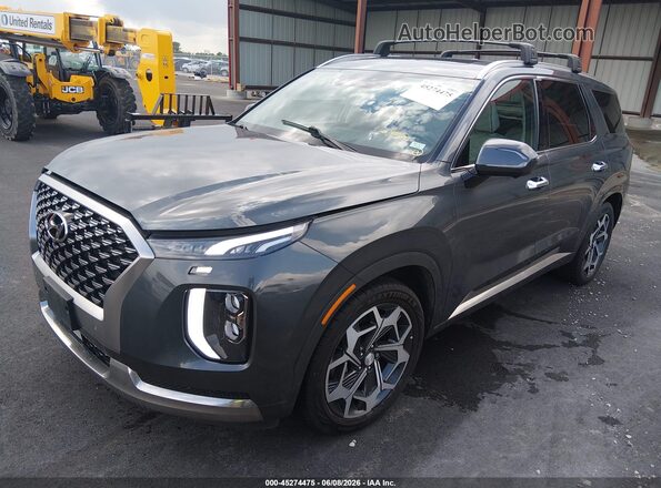 KM8R7DHEXNU392944 2022 HYUNDAI PALISADE Gray Передня ліва чверть