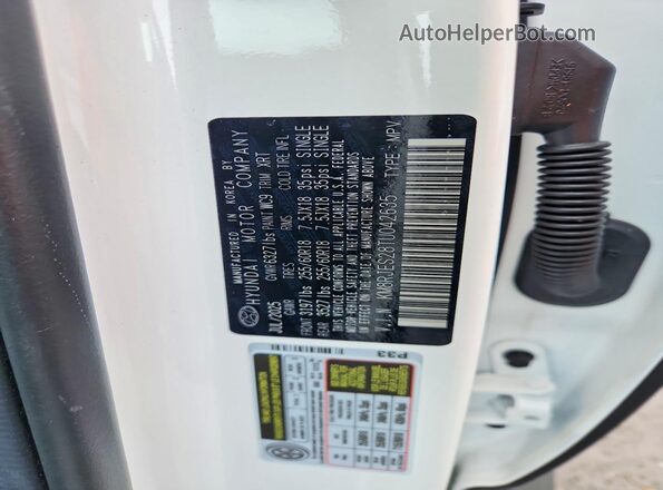 KM8RJES28TU042635 2026 HYUNDAI PALISADE White 360 interior view