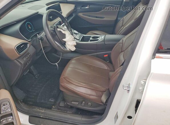 KM8S2DA11NU054968 2022 HYUNDAI SANTA White Widok wnętrza z przodu