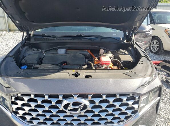 KM8S2DA12MU006166 2021 HYUNDAI SANTA Gray Engine compartment view