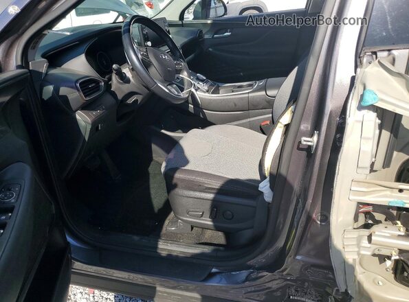 KM8S2DA12MU006166 2021 HYUNDAI SANTA Gray Front interior view