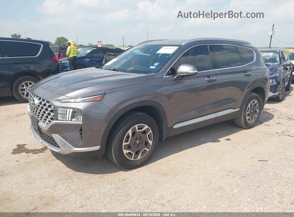 KM8S2DA12NU058057 2022 HYUNDAI SANTA FE HYBRID Gray Передня ліва чверть