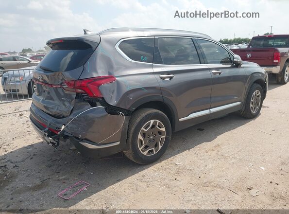 KM8S2DA12NU058057 2022 HYUNDAI SANTA FE HYBRID Gray Задня права чверть