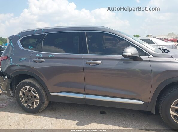 KM8S2DA12NU058057 2022 HYUNDAI SANTA FE HYBRID Gray Вид задньої частини салону
