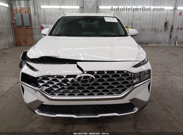 KM8S2DA13MU010484 2021 HYUNDAI SANTA FE HYBRID White Вид задньої частини салону