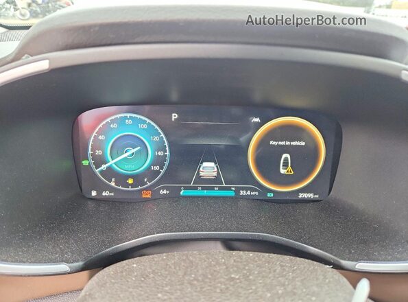KM8S2DA1XMU006304 2021 HYUNDAI SANTA Black Սարքավորումների վահանակի տեսք