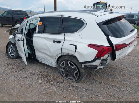 KM8S3DA1XNU044355 2022 HYUNDAI SANTA FE HYBRID White Задня ліва чверть