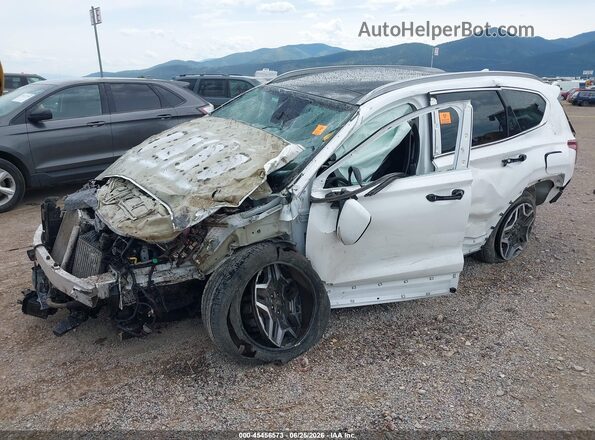 KM8S3DA1XNU044355 2022 HYUNDAI SANTA FE HYBRID White Передня ліва чверть