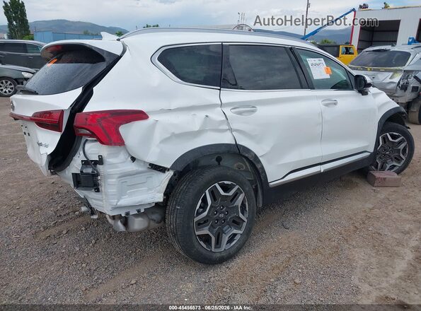 KM8S3DA1XNU044355 2022 HYUNDAI SANTA FE HYBRID White Задня права чверть