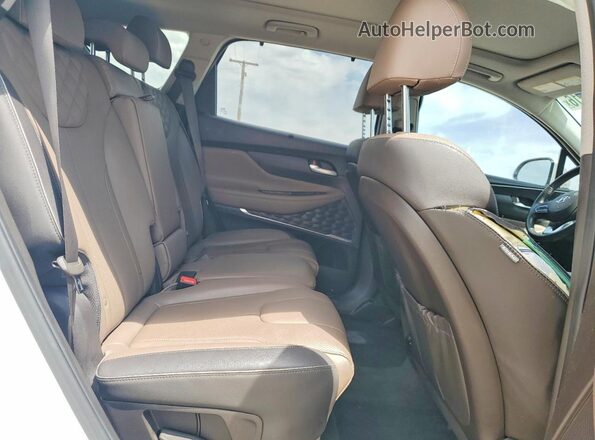 KM8S5DA10NU047761 2022 HYUNDAI SANTA White Vista interior trasera