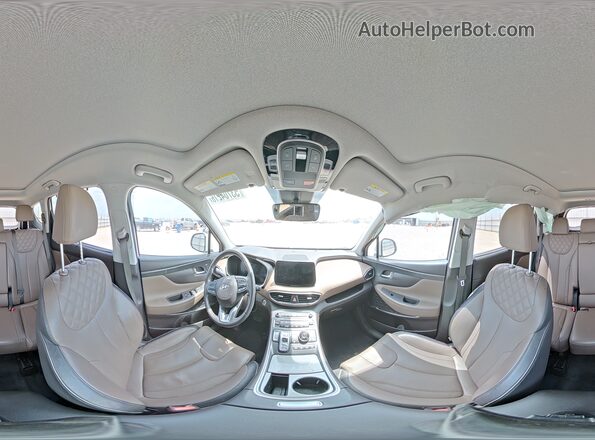 KM8S5DA10NU047761 2022 HYUNDAI SANTA White Vista interior de 360 grados