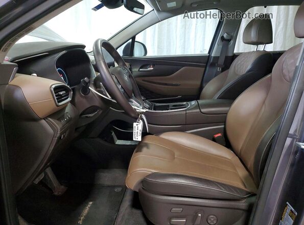 KM8S5DA10NU053320 2022 HYUNDAI SANTA Gray Vista interior delantera