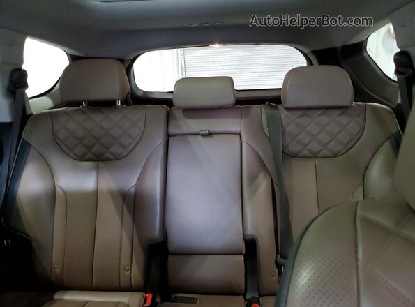 KM8S5DA10NU053320 2022 HYUNDAI SANTA Gray Vista de los asientos traseros