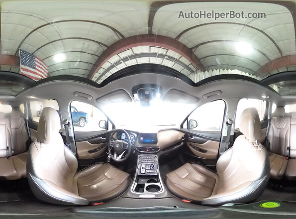 KM8S5DA10NU053320 2022 HYUNDAI SANTA Gray Vista interior de 360 grados