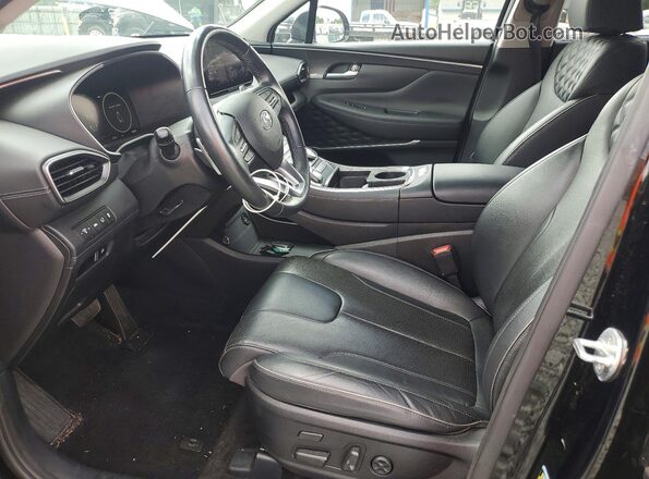 KM8S5DA11MU012547 2021 HYUNDAI SANTA Black Widok wnętrza z przodu