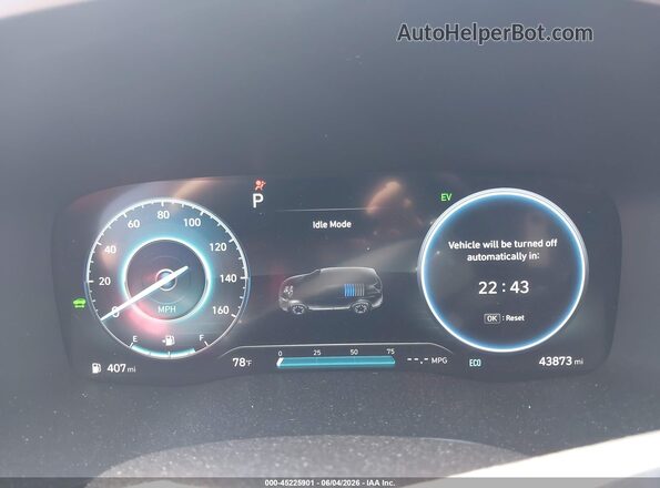 KM8S5DA11NU059529 2022 HYUNDAI SANTA FE HYBRID Gray უკანა სავარძლების ხედი