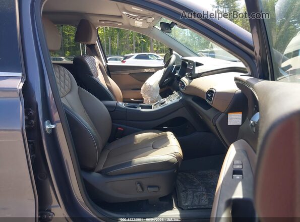 KM8S5DA11NU059529 2022 HYUNDAI SANTA FE HYBRID Gray წინა სალონის ხედი