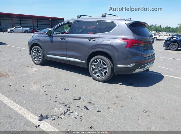 KM8S5DA11NU059529 2022 HYUNDAI SANTA FE HYBRID Gray უკანა მარცხენა