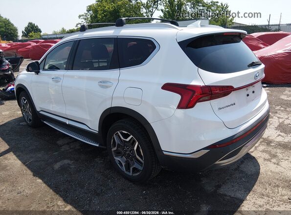 KM8S5DA14NU026573 2022 HYUNDAI SANTA FE HYBRID White უკანა მარცხენა