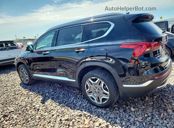 KM8S5DA15NU047786 2022 HYUNDAI SANTA Black Trasero izquierdo