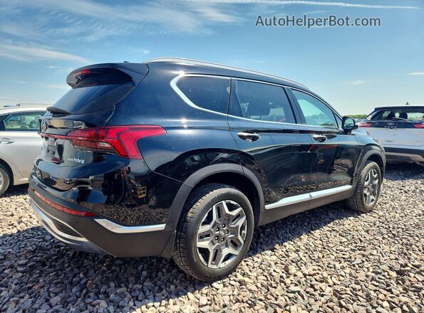 KM8S5DA15NU047786 2022 HYUNDAI SANTA Black Trasero derecho